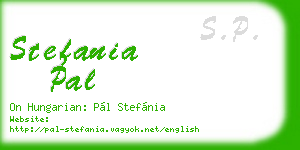 stefania pal business card