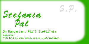 stefania pal business card